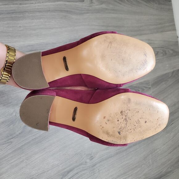 Vionic Shoes Witch Fairy Women Size 6.5 Pink Presley Mules Block Heel Suede Bow - Picture 9 of 12